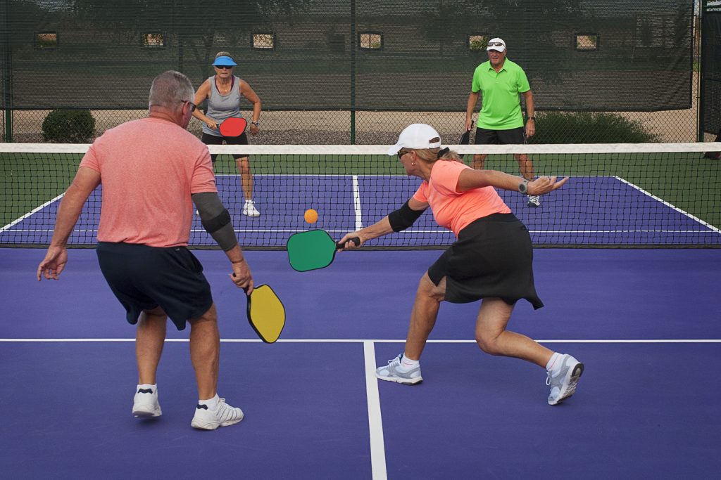 Mixed doubles pickleball