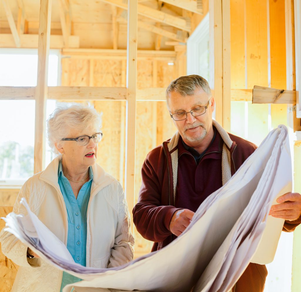 couple designing new home